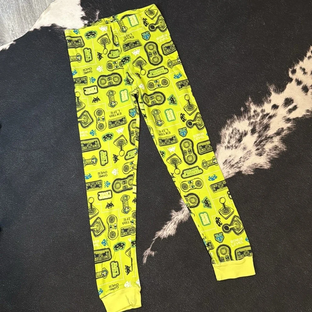 💙Boys Joe Boxer Pj Bottoms•Set of 4•Tie-Dye•Gamer•Star Wars•Soccer•Size:10💙